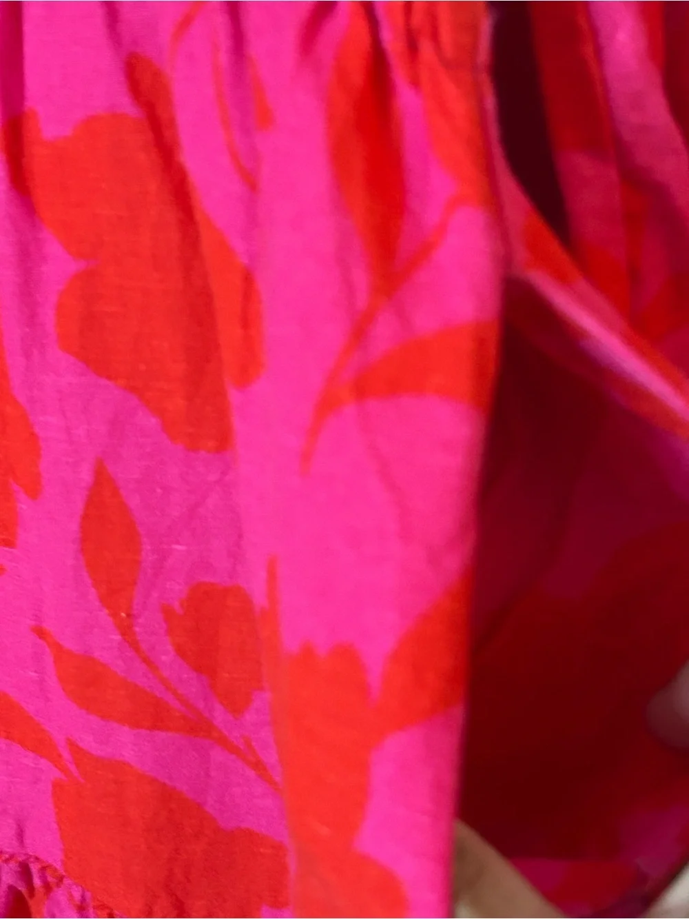 kate Spade x Target Classic Rose Linen Long Sleeve Maxi Dress Pink/Red Sz XL.